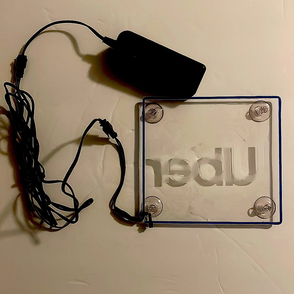 Uber Uber Neon Window Display Sign
